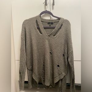 Distressed sweater by Fate